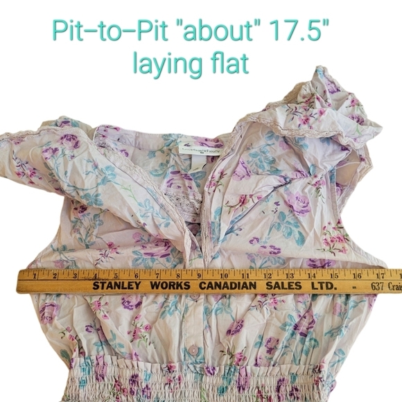 LoveShackFancy x Target Lilac Floral Lou Dress XS Fairycore Boho Spring Summer - Picture 12 of 16